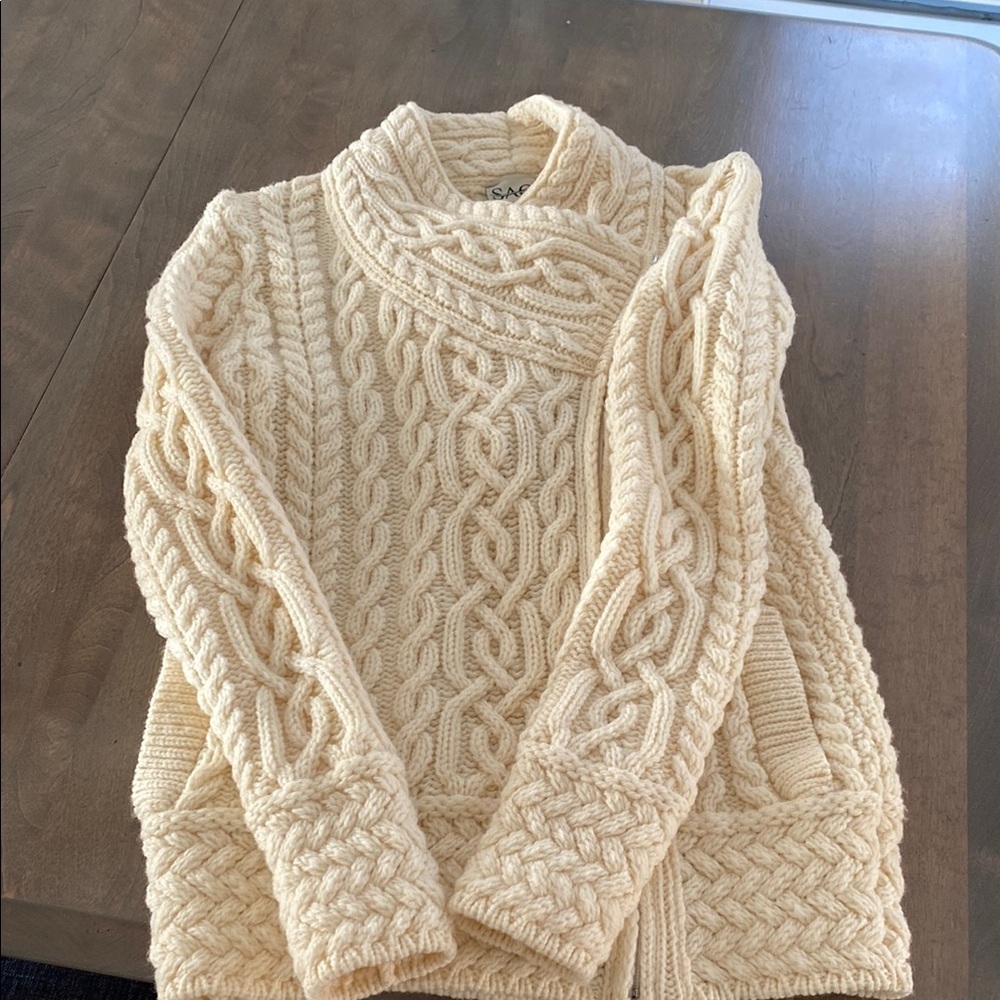 SNA Cream Cable Knit Sweater